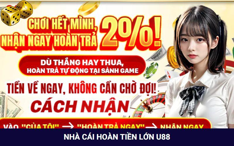 Nhận thưởng hoàn trả hấp dẫn tại U88